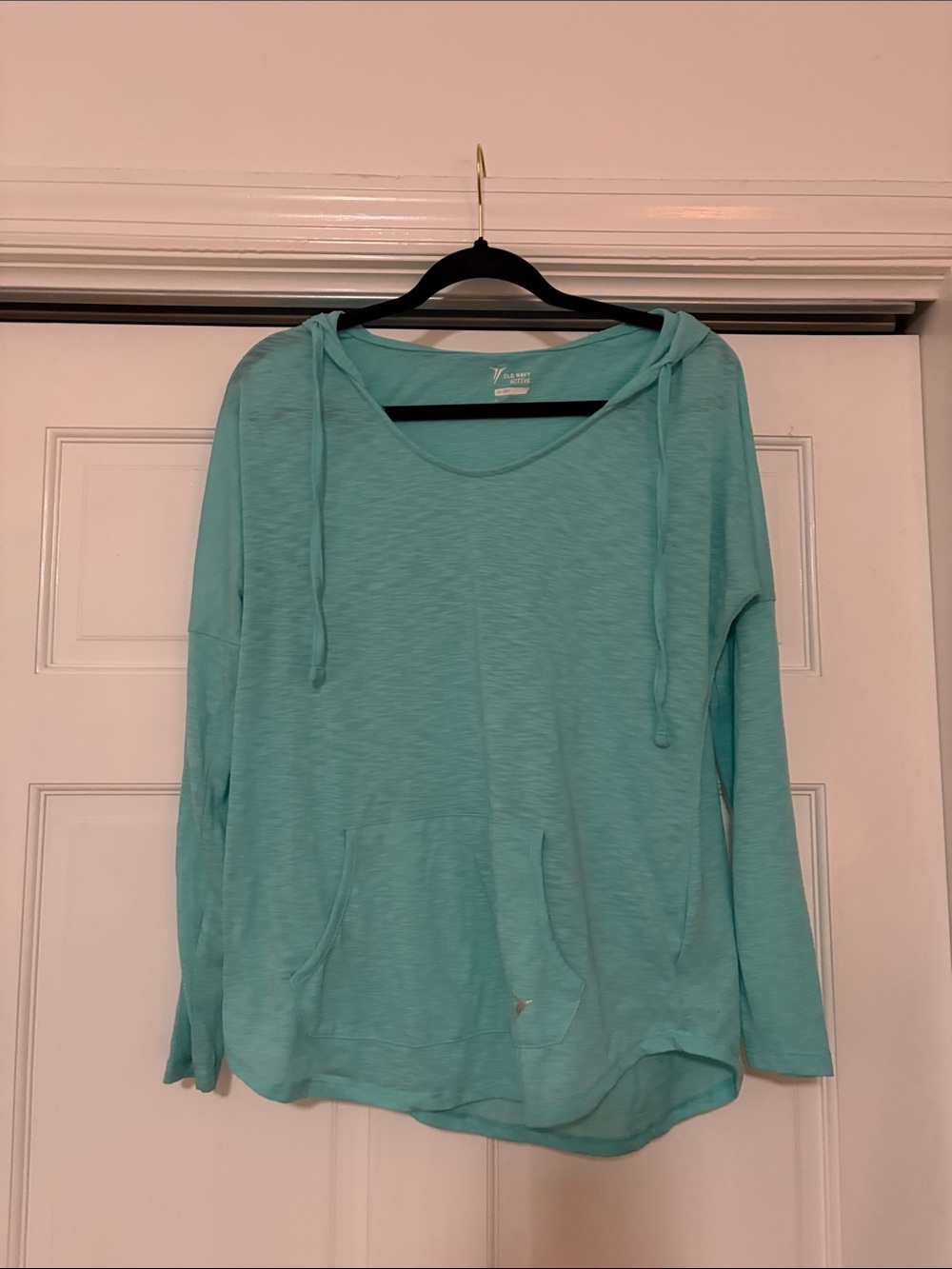 Old Navy Light Teal Hooded Pullover